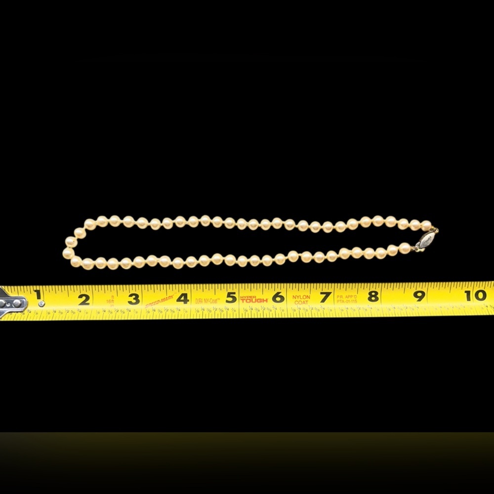 vintage pearl necklace with a G.SILVER clasp - Picture 2 of 4